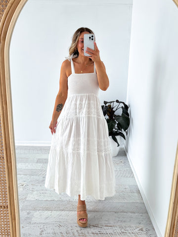 Isla Maxi Dress - White