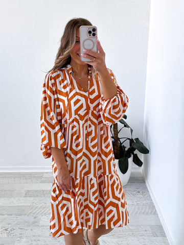 Hudson Dress - Orange