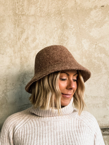 York Cloche Hat - Taupe